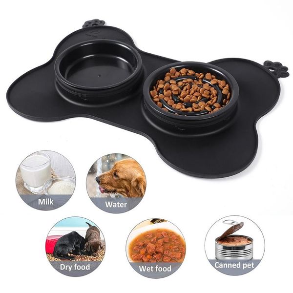 creative bone shape double dog bowl slow eating choking prevention anti leakage feeder with non-slip bottom pad cat bowls & feeders
creative bone shape double dog bowl slow eating choking prevention anti leakage feeder with non-slip bottom pad cat bowls & feeders