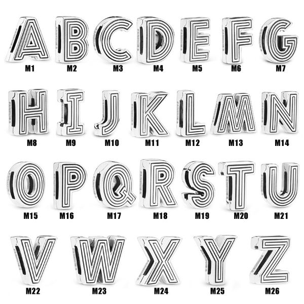 van pandora s925 sterling silver 26 letters series silicone fixing clip fashion charm diy ladies accessories wholesale, Black
van pandora s925 sterling silver 26 letters series silicone fixing clip fashion charm diy ladies accessories wholesale, Black