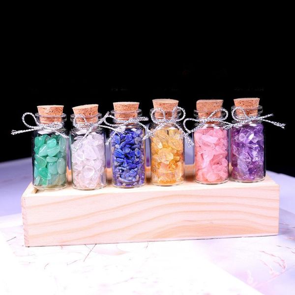 decorative objects & figurines 6pcs/set gemstone bottles mineral healing natural crystal stone grave tumbled fengshui ornament for room deco
decorative objects & figurines 6pcs/set gemstone bottles mineral healing natural crystal stone grave tumbled fengshui ornament for room deco