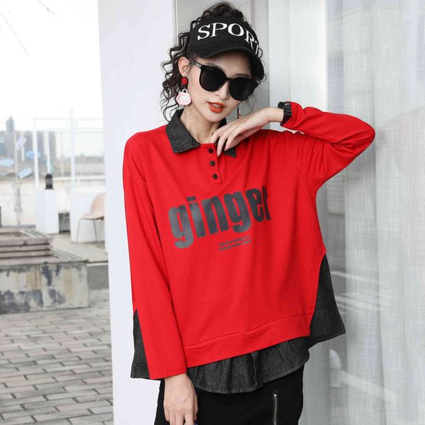 hoodies women's autumn korean street trend printing fake two-piece loose large version sweater long sleeves, Black
hoodies women's autumn korean street trend printing fake two-piece loose large version sweater long sleeves, Black