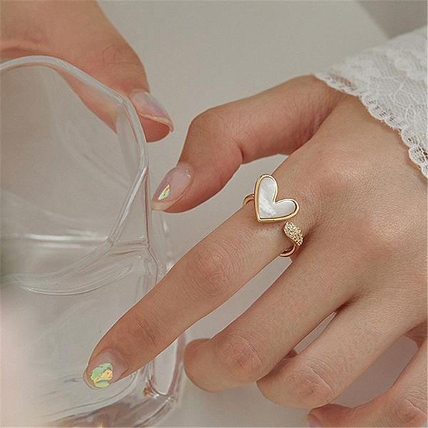 cluster rings korean cute heart open for women delicate simple fashion jewelry adjustable ring bijoux, Golden;silver
cluster rings korean cute heart open for women delicate simple fashion jewelry adjustable ring bijoux, Golden;silver