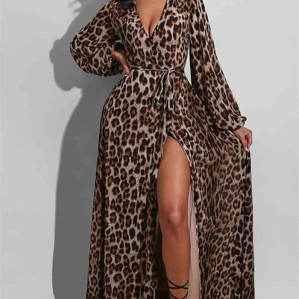 leopard print women deep v-neck party es lady autumn lantern sleeve lace-up slim high waist floor-length, White;black
leopard print women deep v-neck party es lady autumn lantern sleeve lace-up slim high waist floor-length, White;black