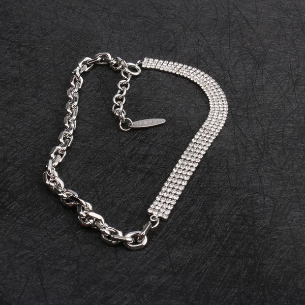 temperament choker necklace personalized metal necklace fashion splicing clavicle chain net red new neck ornament, Silver
temperament choker necklace personalized metal necklace fashion splicing clavicle chain net red new neck ornament, Silver