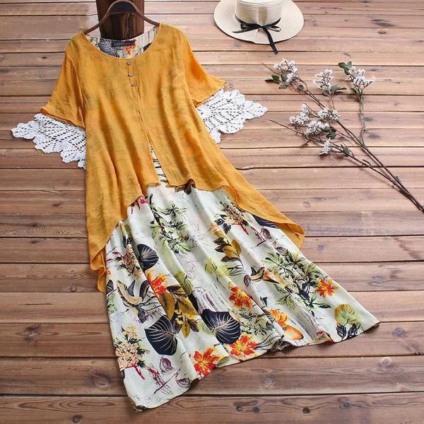 casual dresses pacthwork long dress summer short sleeve women vintage floral printed sundress retro vestido femme fake two piece, Black;gray
casual dresses pacthwork long dress summer short sleeve women vintage floral printed sundress retro vestido femme fake two piece, Black;gray
