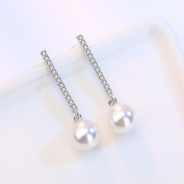 stud ch-1448 japanese and korean temperament earrings female wild zircon pearl simple medium long tassel version, Golden;silver
stud ch-1448 japanese and korean temperament earrings female wild zircon pearl simple medium long tassel version, Golden;silver