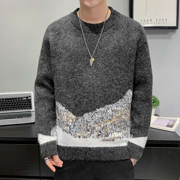 men's mens crew neck sweater 2021 winter casual korean fashion streetwear hip hop pullovers patchwork loose sweaters for men v4mh, White;black
men's mens crew neck sweater 2021 winter casual korean fashion streetwear hip hop pullovers patchwork loose sweaters for men v4mh, White;black