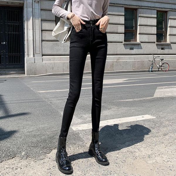 women's leggings classic black dames high waist stretch slim thin outer wear pour femmes small feet pants fêmea winter
women's leggings classic black dames high waist stretch slim thin outer wear pour femmes small feet pants fêmea winter