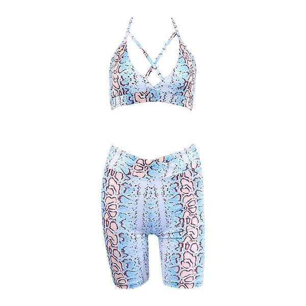 yoga outfit women summer snake-grain pattern suit deep v neck straps racer back sport bra and shorts set for gym workout outfits
yoga outfit women summer snake-grain pattern suit deep v neck straps racer back sport bra and shorts set for gym workout outfits