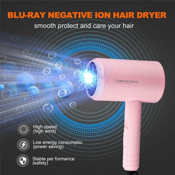 electric hair brushes professional 1200w negative ionic folded blow dryer constant temperature hairdryer cold styling salon
electric hair brushes professional 1200w negative ionic folded blow dryer constant temperature hairdryer cold styling salon