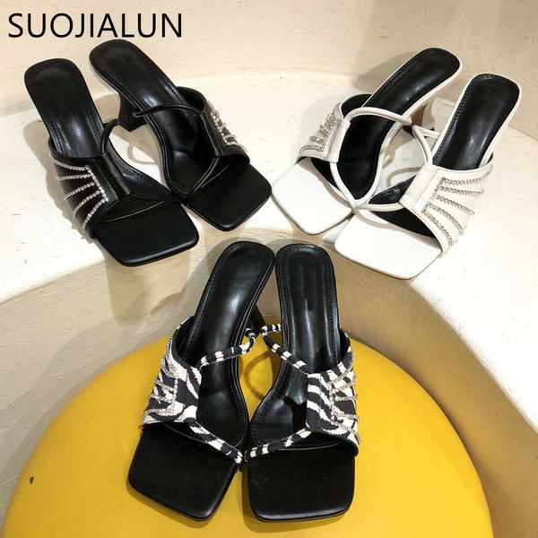 suojialun brand high heels slippers fashion crystal elegant slip on slides ladies outdoor leisure sandal shoes mujer 210630, Black
suojialun brand high heels slippers fashion crystal elegant slip on slides ladies outdoor leisure sandal shoes mujer 210630, Black