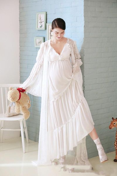 off shoulder maternity dresses for po shoot pography props pregnant women clothes pregnancy, White
off shoulder maternity dresses for po shoot pography props pregnant women clothes pregnancy, White