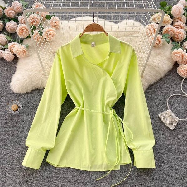 women's blouses & shirts fall 2021 fashion blouse female chic one piece sweet blusa age-reducing temperament loose tie shirt kk1301, White
women's blouses & shirts fall 2021 fashion blouse female chic one piece sweet blusa age-reducing temperament loose tie shirt kk1301, White
