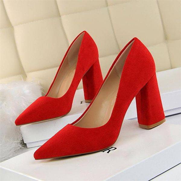 casual ladies high heels banquet women pumps 8.5cm square with women's shoes fashion lady stilettos red dress, Black
casual ladies high heels banquet women pumps 8.5cm square with women's shoes fashion lady stilettos red dress, Black