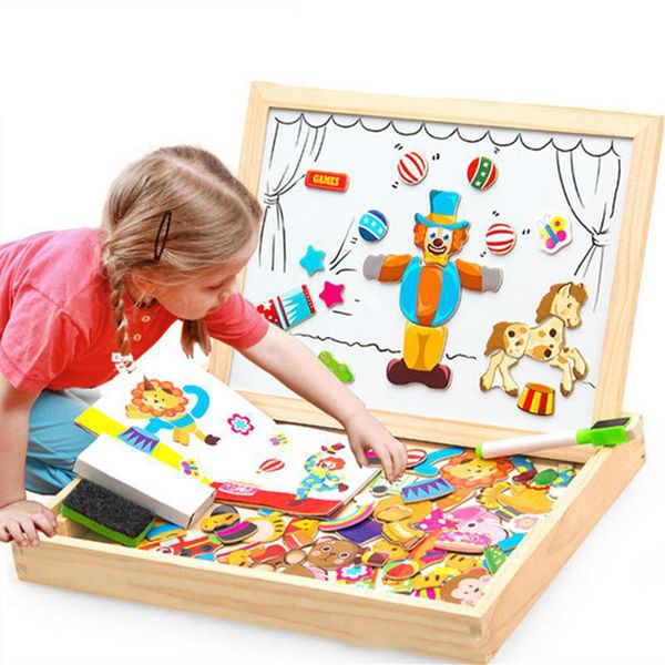 100+ pcs wooden magnetic animal jigsaw puzzle figure/animal/ vehicle /circus drawing board box educational toy for chidren gifts
100+ pcs wooden magnetic animal jigsaw puzzle figure/animal/ vehicle /circus drawing board box educational toy for chidren gifts