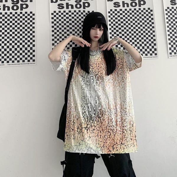 tie-dye printed women t-shirt ulzzang aesthetic oversized t shirt harajuku 2021 summer short sleeve o-neck female tees women's, White
tie-dye printed women t-shirt ulzzang aesthetic oversized t shirt harajuku 2021 summer short sleeve o-neck female tees women's, White
