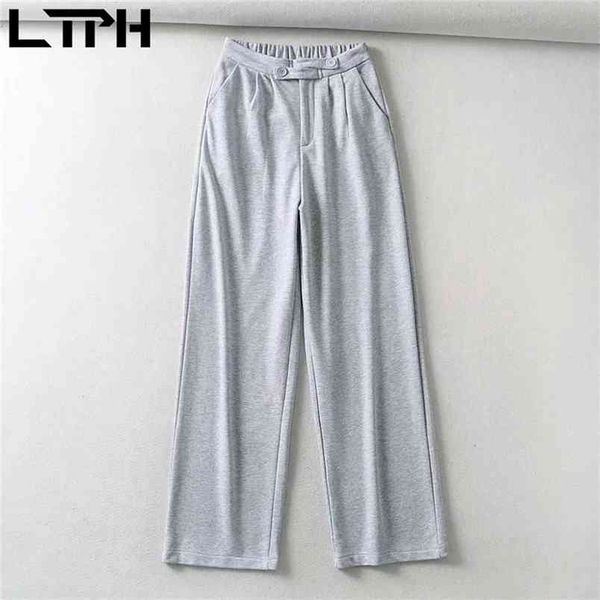 ltph vintage high waist women trousers misalignment button design sweatpants all-match casual wide leg pants spring 210423, Black;white
ltph vintage high waist women trousers misalignment button design sweatpants all-match casual wide leg pants spring 210423, Black;white