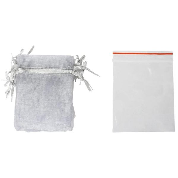 gift wrap 10 pcs silver organza and favour bags 7x9cm & 100 sachet pochette transparent bag 5x7cm
gift wrap 10 pcs silver organza and favour bags 7x9cm & 100 sachet pochette transparent bag 5x7cm