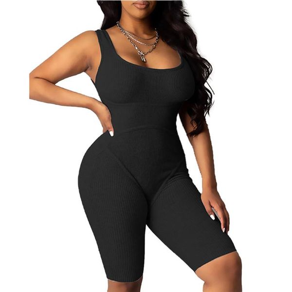 women's jumpsuits & rompers hirigin female playsuit 2021 pure color sleeveless casual bodycon shorts jumpsuit women summer leotard stre, Black;white
women's jumpsuits & rompers hirigin female playsuit 2021 pure color sleeveless casual bodycon shorts jumpsuit women summer leotard stre, Black;white