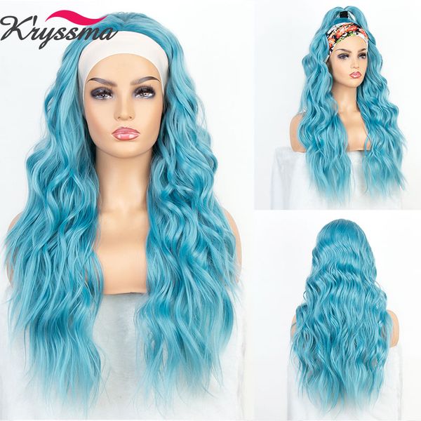 headband wig for women long blue wavy synthetic headband wigs apply to party cosplay the product itself is heat resistant, Black
headband wig for women long blue wavy synthetic headband wigs apply to party cosplay the product itself is heat resistant, Black