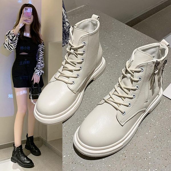 boots autumn and winter beige black british short net red fashion double zipper single middle help women
boots autumn and winter beige black british short net red fashion double zipper single middle help women