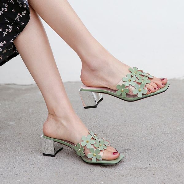 summer colorful flower slippers women girl's shoes transparent high heel pumps comfort wedding dress woman, Black
summer colorful flower slippers women girl's shoes transparent high heel pumps comfort wedding dress woman, Black