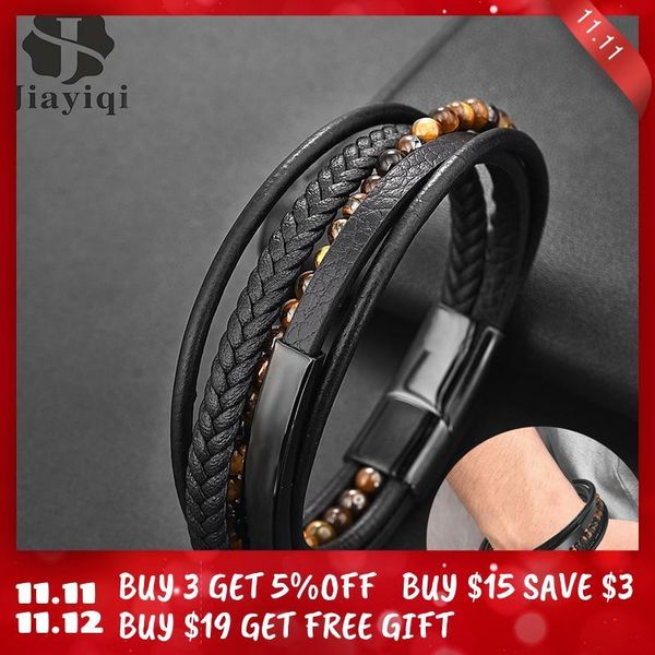 charm bracelets jiayiqi tiger eyes beads leather bracelet for men natural stone beaded stainless steel magnetic clasps bangle male jewelry g, Golden;silver
charm bracelets jiayiqi tiger eyes beads leather bracelet for men natural stone beaded stainless steel magnetic clasps bangle male jewelry g, Golden;silver