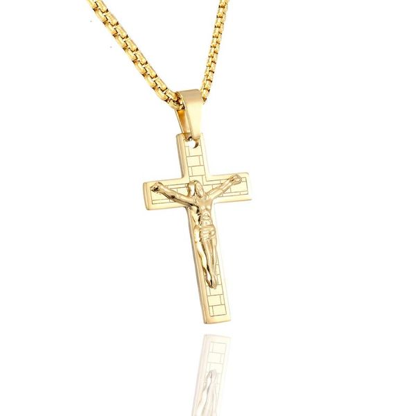 pendant necklaces gold tone cross jesus stainless steel male hip hop crucifix necklace for women men jewelry gift drop, Silver
pendant necklaces gold tone cross jesus stainless steel male hip hop crucifix necklace for women men jewelry gift drop, Silver