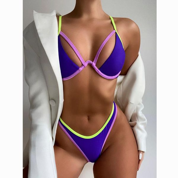 women's swimwear 2021 swimsuit female micro bikini set patchwork for women bathing suit brazilian biquini swimming suits, White;black
women's swimwear 2021 swimsuit female micro bikini set patchwork for women bathing suit brazilian biquini swimming suits, White;black