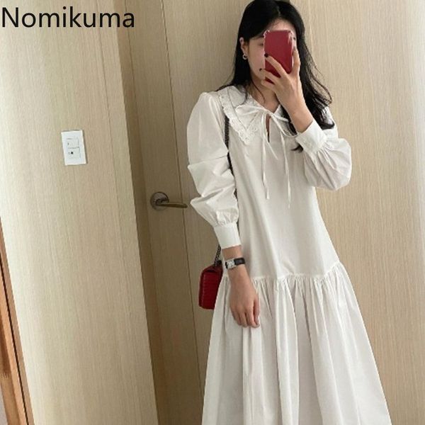 nomikuma lace bow tie pater pan collar women dress causal puff long sleeve korean dresses spring new vestidos femme 6g137 210427, Black;gray
nomikuma lace bow tie pater pan collar women dress causal puff long sleeve korean dresses spring new vestidos femme 6g137 210427, Black;gray