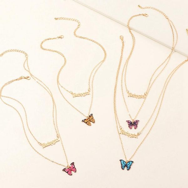chains purple blue butterfly pendant necklace for women vintage cute fashion wedding choker jewelry accessorie, Silver
chains purple blue butterfly pendant necklace for women vintage cute fashion wedding choker jewelry accessorie, Silver