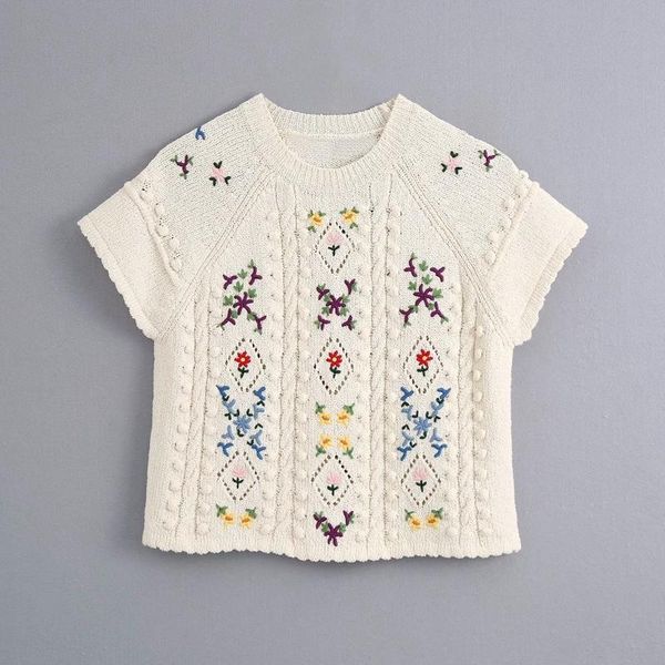 flower embroidery jacquard knitting women short sweater 2021 fashion lady sleeve pullover casual sw751 women's sweaters, White;black
flower embroidery jacquard knitting women short sweater 2021 fashion lady sleeve pullover casual sw751 women's sweaters, White;black