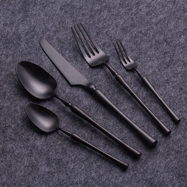 black cutlery set stainless steel tableware 5 pcs dishwasher safe dinnerware fork knife spoon for wedding flatware dropshipping
black cutlery set stainless steel tableware 5 pcs dishwasher safe dinnerware fork knife spoon for wedding flatware dropshipping