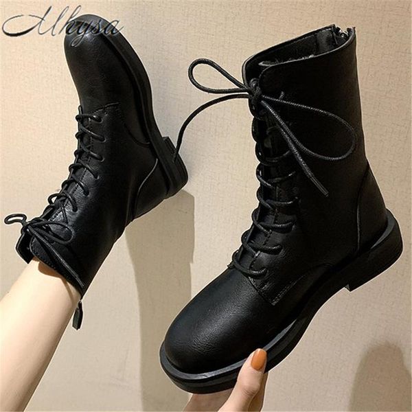 boots 2021 women's ankle lace up zipper gothic black casual shoes platform fashion leather women botas mujer
boots 2021 women's ankle lace up zipper gothic black casual shoes platform fashion leather women botas mujer