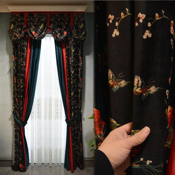 curtain & drapes european-style curtains for living dining room bedroom classical embroidery chenille black valance tulle
curtain & drapes european-style curtains for living dining room bedroom classical embroidery chenille black valance tulle