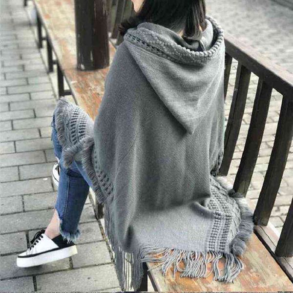 hooded capes women knitting ponchos cloak pullover sweater poncho 2021 new fashion tassel women poncho capes coats for women h1123, Blue;gray
hooded capes women knitting ponchos cloak pullover sweater poncho 2021 new fashion tassel women poncho capes coats for women h1123, Blue;gray