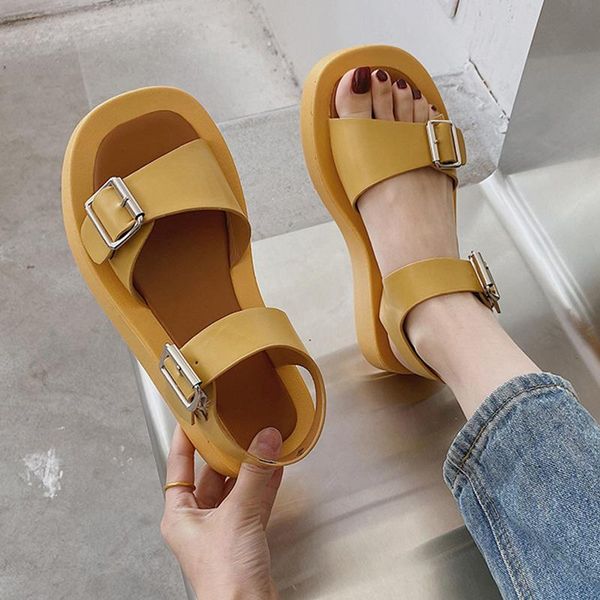 sandals korean muffin shoes open toe button thick bottom comfortable beach sports women's korea east gate, Black
sandals korean muffin shoes open toe button thick bottom comfortable beach sports women's korea east gate, Black
