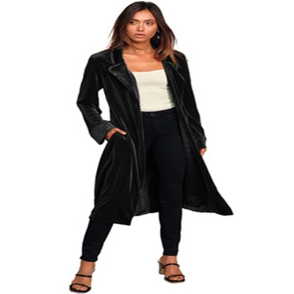 women's trench coats 2021 autumn and winter windbreaker female fashionable solid color velvet lapel lace up long section women exquisi, Tan;black
women's trench coats 2021 autumn and winter windbreaker female fashionable solid color velvet lapel lace up long section women exquisi, Tan;black