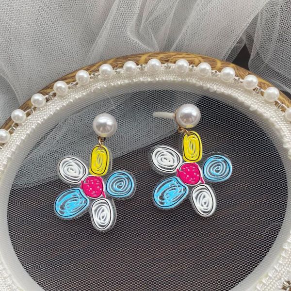 hoop & huggie 2021 korean colorful transparent flower sweet imitation pearl acrylic drop earrings for women girls fashion jewelry accessorei, Golden;silver
hoop & huggie 2021 korean colorful transparent flower sweet imitation pearl acrylic drop earrings for women girls fashion jewelry accessorei, Golden;silver