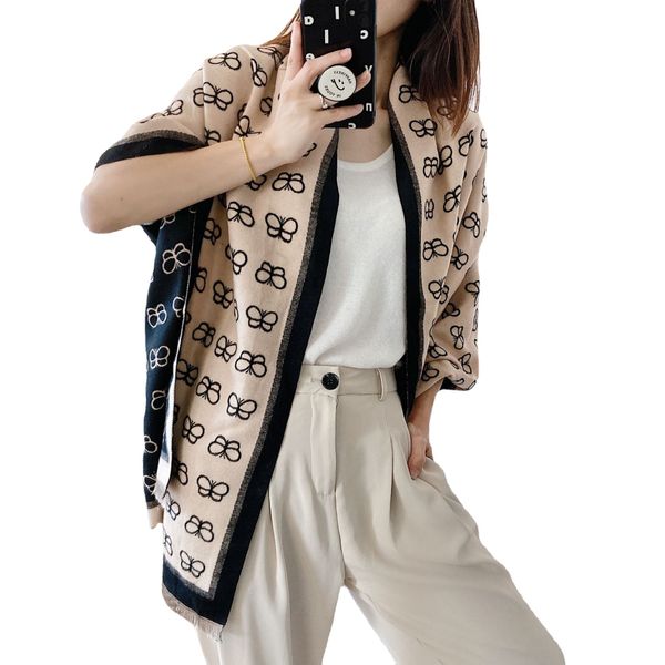 new fashion all-match cashmere butterfly garland scarf womens autumn and winter warm air conditioning dual-use shawl wholesale, Blue;gray
new fashion all-match cashmere butterfly garland scarf womens autumn and winter warm air conditioning dual-use shawl wholesale, Blue;gray