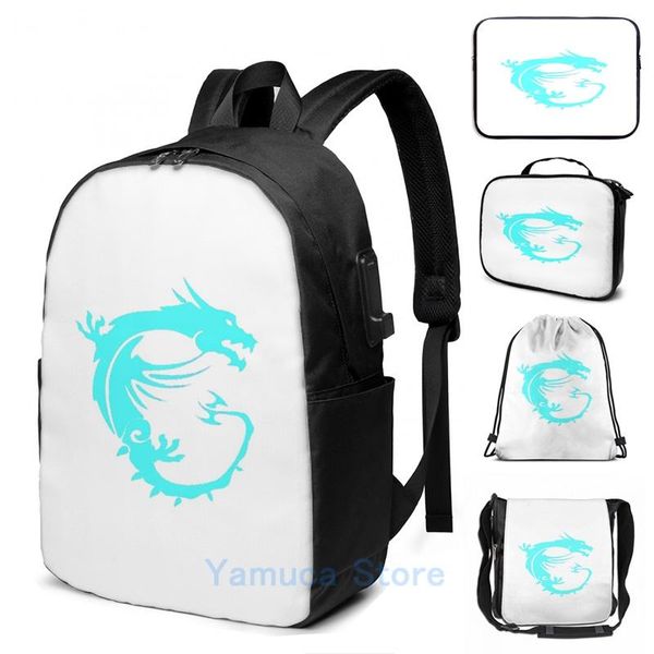 backpack funny graphic print dragon of msi usb charge men school bags women bag travel laptop
backpack funny graphic print dragon of msi usb charge men school bags women bag travel laptop