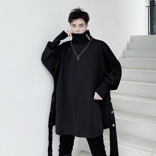 streetwear men turtleneck long sleeve loose casual pullover sweatshirt male hip hop gothic men's hoodies & sweatshirts, Black
streetwear men turtleneck long sleeve loose casual pullover sweatshirt male hip hop gothic men's hoodies & sweatshirts, Black