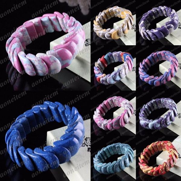 charm bracelets colors howlite stone gem scalelike beaded stretchy bracelet bangle for women, Golden;silver
charm bracelets colors howlite stone gem scalelike beaded stretchy bracelet bangle for women, Golden;silver