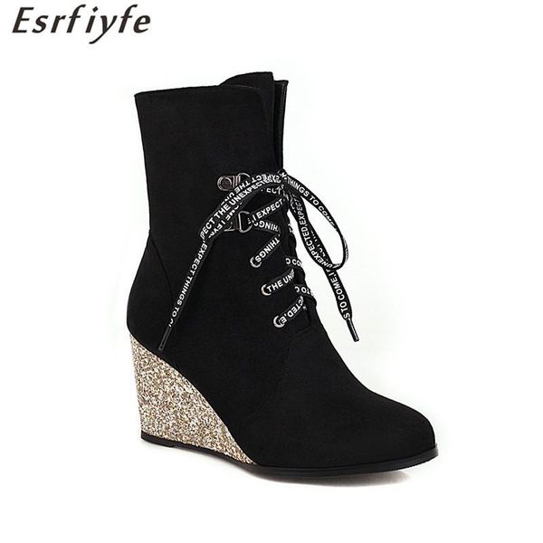 boots esrfiyfe 2021 winter women ankle platform wedge heels booties female high autumn shoes woman chaussure femme, Black
boots esrfiyfe 2021 winter women ankle platform wedge heels booties female high autumn shoes woman chaussure femme, Black