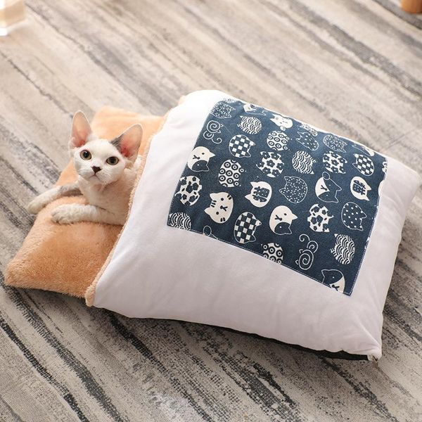 cat beds & furniture sleeping bag warm winter with pillow print pet kennel kitten big dog bed 3 sizes detachable washing
cat beds & furniture sleeping bag warm winter with pillow print pet kennel kitten big dog bed 3 sizes detachable washing