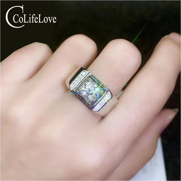 cluster rings colife jewelry man ring with moissanite real f color silver for solid 925, Golden;silver
cluster rings colife jewelry man ring with moissanite real f color silver for solid 925, Golden;silver