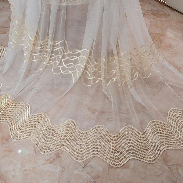 golden coffee geometric embroidery tulle curtains for living room bedroom modern sheer window voile drapes#4 curtain & drapes
golden coffee geometric embroidery tulle curtains for living room bedroom modern sheer window voile drapes#4 curtain & drapes