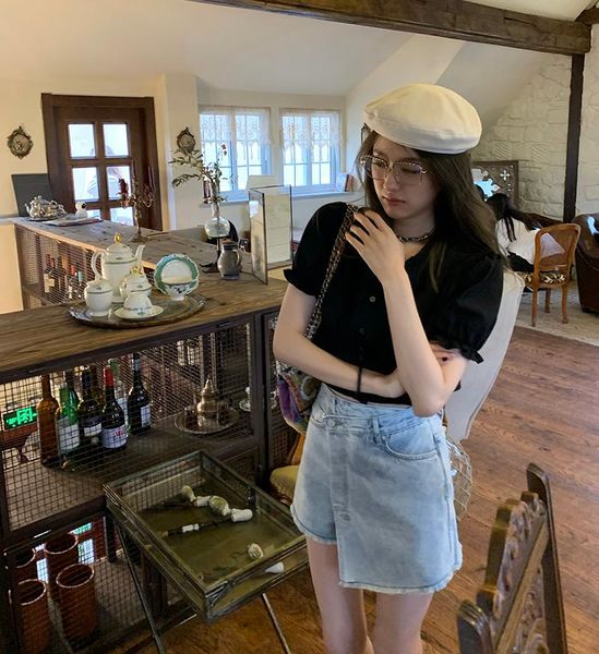 women's shorts feikesi tannin series denim female summer a word show thin section in 2021 the tall waist trousers, White;black
women's shorts feikesi tannin series denim female summer a word show thin section in 2021 the tall waist trousers, White;black