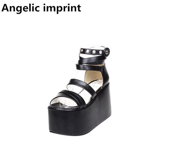 angelic imprint woman mori girl lolita cosplay punk shoes lady high heels wedges pumps women princess summer dress sandals 33-47, Black
angelic imprint woman mori girl lolita cosplay punk shoes lady high heels wedges pumps women princess summer dress sandals 33-47, Black