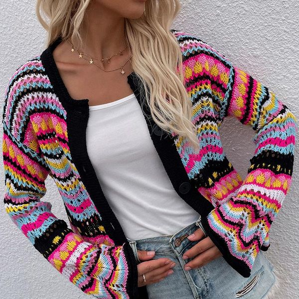 women's knits & tees vintage rainbow knitted cardigan korean short knit women coat autumn long sleeve o-neck sweet crop sweater, White
women's knits & tees vintage rainbow knitted cardigan korean short knit women coat autumn long sleeve o-neck sweet crop sweater, White
