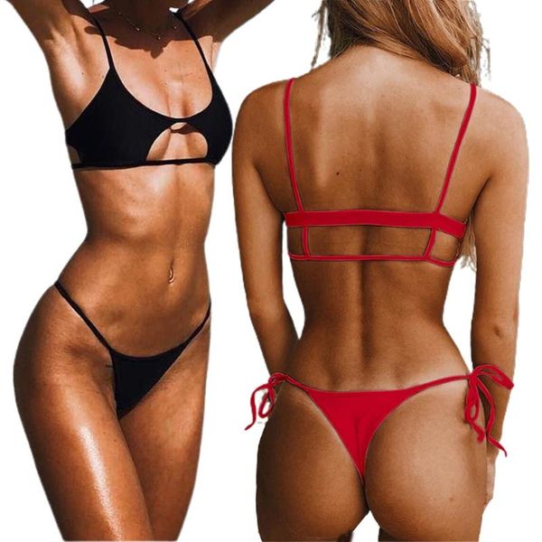 women's swimwear f62e women 2pcs solid color beach bikini set hollow out front backless swimsuit, White;black
women's swimwear f62e women 2pcs solid color beach bikini set hollow out front backless swimsuit, White;black